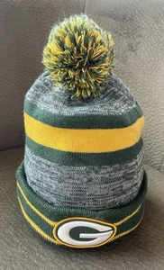 NFL New Era Green Bay Packers Winter Beanie Pom Knit Hat Cap Football - Picture 1 of 9