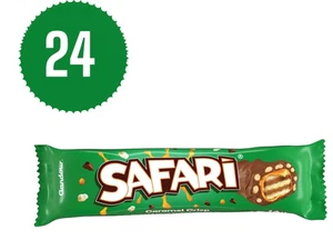 ⭐SCHNELLER VERSAND⭐24X Gandour Safari Schokolade Karamell knusprig 25 g شوكولاتة سفاري - Bild 1 von 1