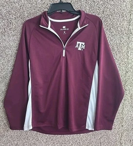Colosseum Texas A&M Pullover 1/4 Zip Jacke - Herren Größe L - Bild 1 von 8