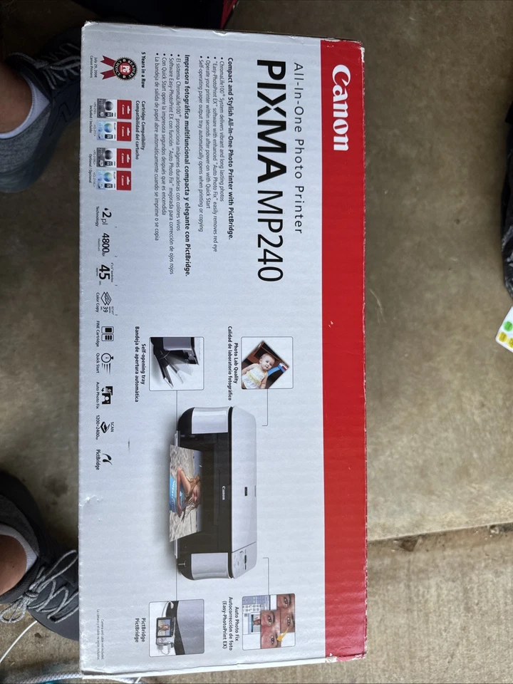 Canon PIXMA MP240  All-In-One Photo Printer New In box  - Image 1 of 4