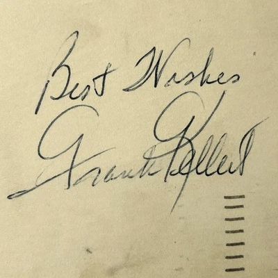 1955 Brooklyn Dodgers Frank Kellert Autograph 1955 World Series Baseball Champs - Image 1 of 3