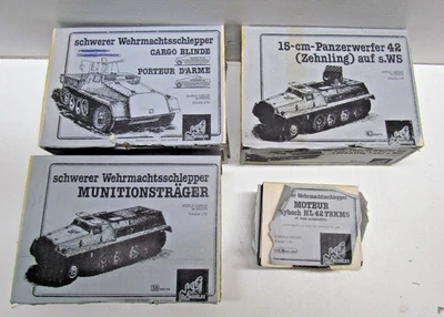 4x 1:35 NKC MODELES  Panzerwerfer + Wehrmachtsschlepper + Munitionsträger (S11) - Bild 1 von 4