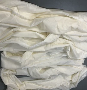 18 Yds Voile Sheer Cream  White Fabric Drapery Curtain Decor Apparel Bridal - Picture 1 of 8