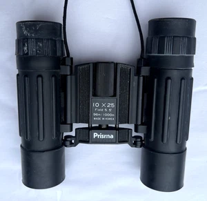 Prisma 10 x 25 - 5.5 " 96m-1000m Compact Field Binoculars & Case - Picture 1 of 8