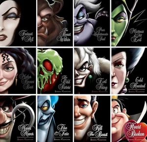 DISNEY VILLAINS 12 HARDCOVER BOOK SET by Serena Valentino NEW EXPEDITED SHIPPING - Bild 1 von 1
