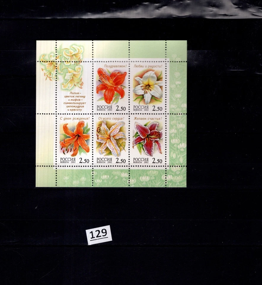 PB RUSSIA 2002 - MNH - NATURE - FLOWERS  - Image 1 of 1