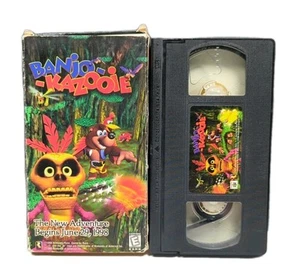Banjo Kazooie N64 Promo VHS Rare Variante Verticale RareWear Nintendo 1998 - Photo 1/9