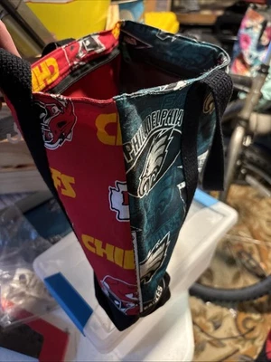 Bolso de Mano Philadelphia Eagles/Kansas City Chiefs 10x12 Cartera Puerta Trasera Nuevo Foto 1 de 4