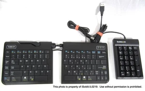 Teclado móvil dividido Goldtouch SK-2721 (PC / Mac) + teclado numérico USB GTC-0077 - Imagen 1 de 7