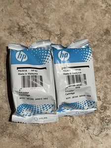 Oryginalne wkłady atramentowe HP 63 Tri-Color i 63 Tri-Color 2-pak - Zdjęcie 1 z 3