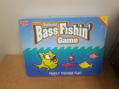 VINTAGE Radica Junior Bass Fishin Board Game University Games VTG RARE HTF 1999 - Image 1 of 4