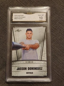 2019 Leaf Draft #RS27 RC Jasson Dominguez *GMA 10 GEM* - Picture 1 of 2
