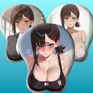 3D oppai Anime Mouse Pad with Wrist Rest by Chainsaw Man Kobeni Higashiyama #02 - Picture 1 of 7