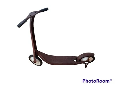 Radio Flyer Scooter Vintage Años 30-40 con Guardabarros Trasero y Freno de Pie Foto 1 de 4