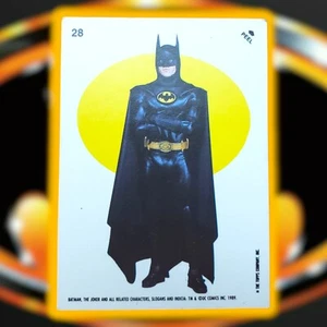 TOPPS BATMAN (1989 Series 2) STICKER/PUZZLE CARD #28 ORANGE BORDER - Bild 1 von 2