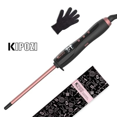 KIPOZI Lockenstab Variable Temperatureinstellung Keramik Lockenwickler mit Stand