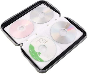 CD Case Holder DVD Storage Sleeves Wallet Bag Portable VCD Organizer Bag Black - Picture 1 of 14
