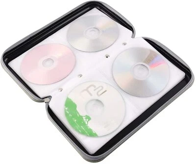 CD盒支架DVD存储套钱包袋便携式VCD收纳袋黑色 — 第 1/4 张图片