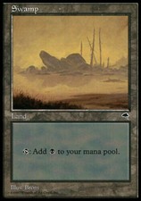 Swamp 3 Tempest Light Play LP MTG Magic DNA GAMES