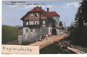 AK Schlesien Neue Iserbaude Löwenberg ungel. 1917 beschrieben AK-Einteilung fehl