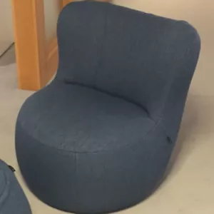 Sessel und Hocker Freistil 173 by Rolf Benz in Stoff blau UVP 927,00 - Bild 1 von 2