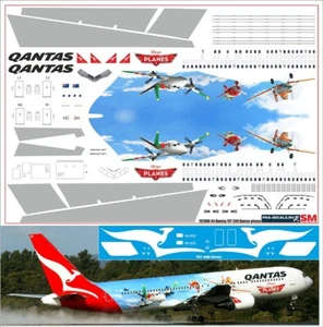 Boeing 767-300 Qantos Planse Disney 1/144 PAS-DECALS 767300-04 - Imagen 1 de 1