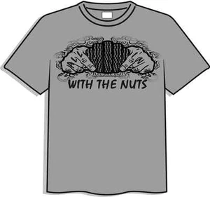 Maglietta All In With the Nuts Poker di High Roller Clothing - Foto 1 di 1