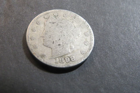 1898 Liberty V Nickel - Free Shipping - Actual Coin pictured-R1 Cover