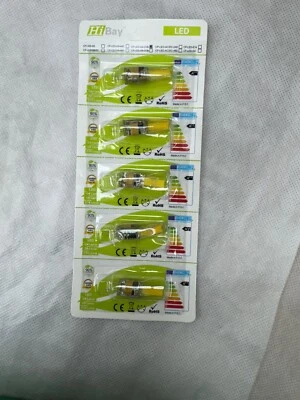 G4 LED Leuchtmittel dimmbar Mini LED Birne, AC/DC 12V/220V 6W COB LED Chandelie - 5er Pack - Bild 1 von 2