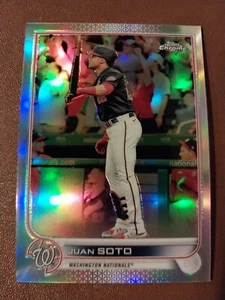 2022 JUAN SOTOPPS CHROM REFRAKTOR BASEBALLKARTE #129 NATIONALS SD ELTERN - Bild 1 von 2