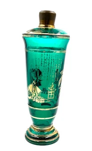 Japanese Green Tea Bottle Green & Gold Colour- "Kashu O'Cha" 1950 - Picture 1 of 13