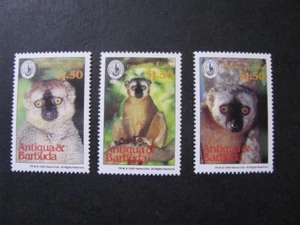 Antigua & Barbuda Stamps Red-Fronted Brown Lemur Issues Never Hinged Unused - Picture 1 of 4