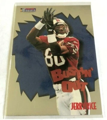 1997 Pro Line II Memorabilia Bustin Out Jerry Rice #B17 San Francisco 49ers - Image 1 of 2
