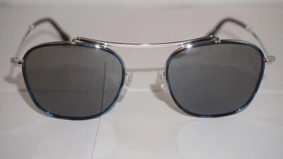 Gafas de sol HENRY JULLIEN HJSTANFORDC C53 plata azul borde gris espejo 48 21 145 Foto 1 de 4