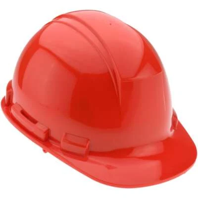 Casco de suspensión PRO-SAFE 4 puntos: trinquete, clase E&G, ANSI tipo I, rojo Foto 1 de 3