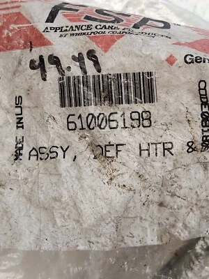 Maytag Whirlpool OEM WP61006198 calentador de descongelación para refrigerador Foto 1 de 2