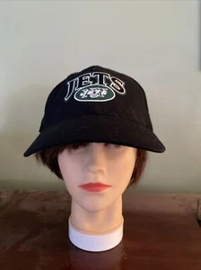 Vintage New York Jets Hat Twins Enterprise Lids Fitted Cap Size 7 1/4 Wool Black - Picture 1 of 8