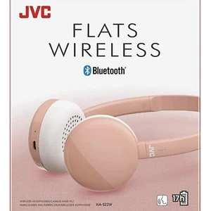 JVC HA-S22W On-Ear Flats Wireless Bluetooth Headphone with Integrated Mic - Pink - Picture 1 of 1