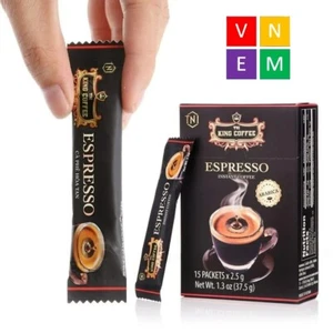 120 Stöcke King Coffee ESPRESSO Instantkaffee Medium dunkel geröstet mit Arabica-Bohne - Bild 1 von 8