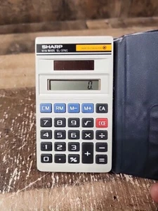Vintage Sharp Elsi Mate EL-376C Solar Cell Basic Pocket Calculator - FAST SHIP - Picture 1 of 6