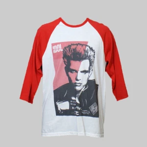 T-shirt baseball manica lunga Billy Idol Punk Rock unisex S-3XL - Foto 1 di 1