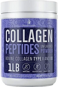 Collagen Peptides Powder Hydrolyzed Protein Types 1&3 Anti-aging - Picture 1 of 24