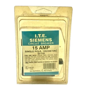 Connecticut Electric ICBQ115 15A Single Pole Interchangeable Circuit Breaker, 1" - Picture 1 of 2