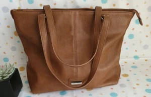 ⚘LAURA JONES Women's Handbag Tan Large - Picture 1 of 7