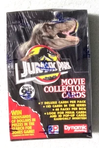 1992 Jurassic Park Movie Cards Factory Sealed Box ~ 48 Packs Dynamic Marketing - Bild 1 von 6