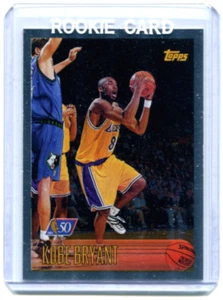 1996-97 Topps Basketball #138 Kobe Bryant 50th Anniversary Silver Foil Rookie - Picture 1 of 2
