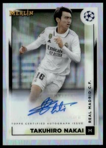 2022-23 Merlin Chrome UEFA Club Competitions #AC-TN Takuhiro Nakai Autographs - Picture 1 of 2