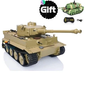 Almost 100% Metal Mato 1/16 Tiger I RC RTR Tank Model BB Shooting Ver Controller - Picture 1 of 11