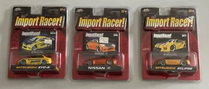 Import Racer! 1:64 Scale Die Cast Set of (3) Cars Jada Toys Nissan Mitsubishi - Picture 1 of 18
