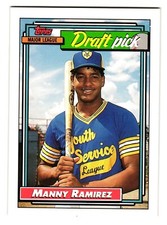 Manny Ramirez 1992 Topps Gold Winner Rookie Card #156 Baseball Draft Pick